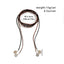 Ethnic Retro Brown Black Rope Chain Necklace for Women Metal Beaded Geometric Charm Adjustable Choker Jewelry Party Collar New