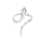 Geometric Lancet Glossy Stainless Steel Open Rings For Women Minimalist Gold Color Adjustable Wedding Ring Female Jewelry BFF