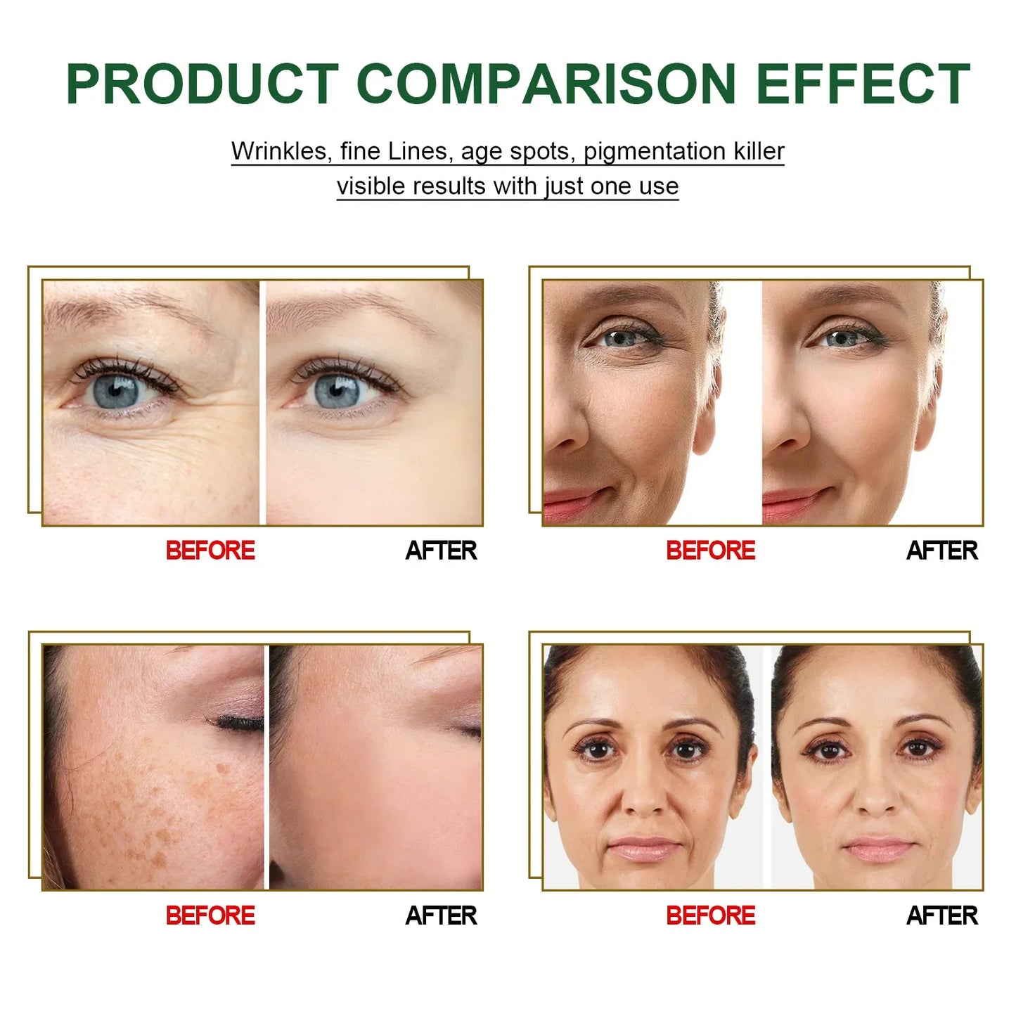 EELHOE Wrinkle Remover Face Serum Lifting Firming Instant Fade Fine Line Face Whitening Moisturizing Glowing Skin Essence Care