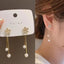 Trend New Camellia Flower Imitation Pearl Earring Female Temperament Trendy White Rose Earrings for Women Fashion Jewelry Gifts