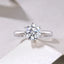 PuBang Fine Jewelry 925 Sterling Silver Sparkling 5MM-11MM Moissanite Diamond Wedding Engagement Ring for Women Anniversary Gift