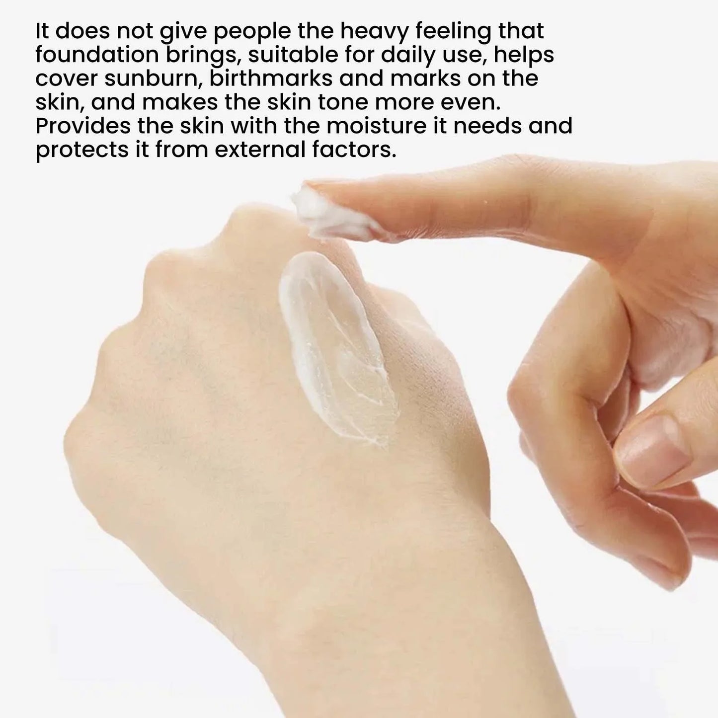 EELHOE Foundation Cream Makeup Face Lasting Concealer Brighten Skin Cover Dark Circles Freckle Instant Whitening Cream for Face