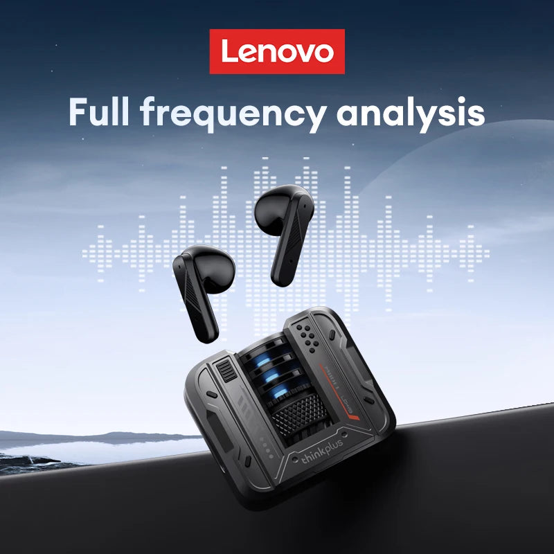 Lenovo Earphones Bluetooth 5.4 Wireless Gaming Headset Noise Reduction HD Call Earbuds LP49 Music Daul Mode Headphones GM2 Pro