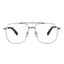 FIRADA Fashion Double Beam Glasses Vintage Luxury Pure Titanium Eyeglasses Optical Prescription Ewewear Frame For Men 0942-C