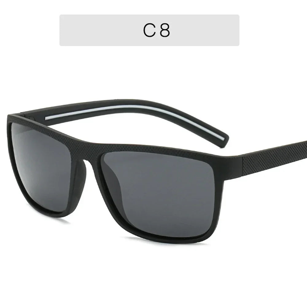 MUSELIFE Brand Polarized Sunglasses For Men Plastic Oculos de sol Men's Fashion Square Driving Eyewear Travel Sun Glass