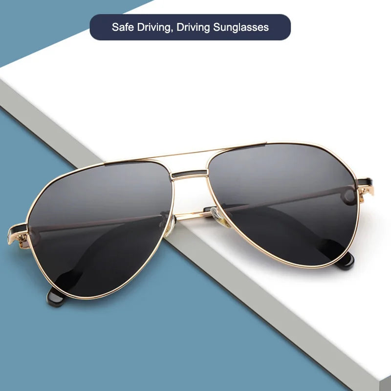 New Metal Wrapped Frame Toad Sunglasses for Men Fashion Trendy Personalized Retro Outdoor Driving Polarized Eyewear for Women