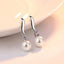 High Quality Woman's 925 Sterling Silver Jewelry New Crystal Pearl Stud Earrings XY0233