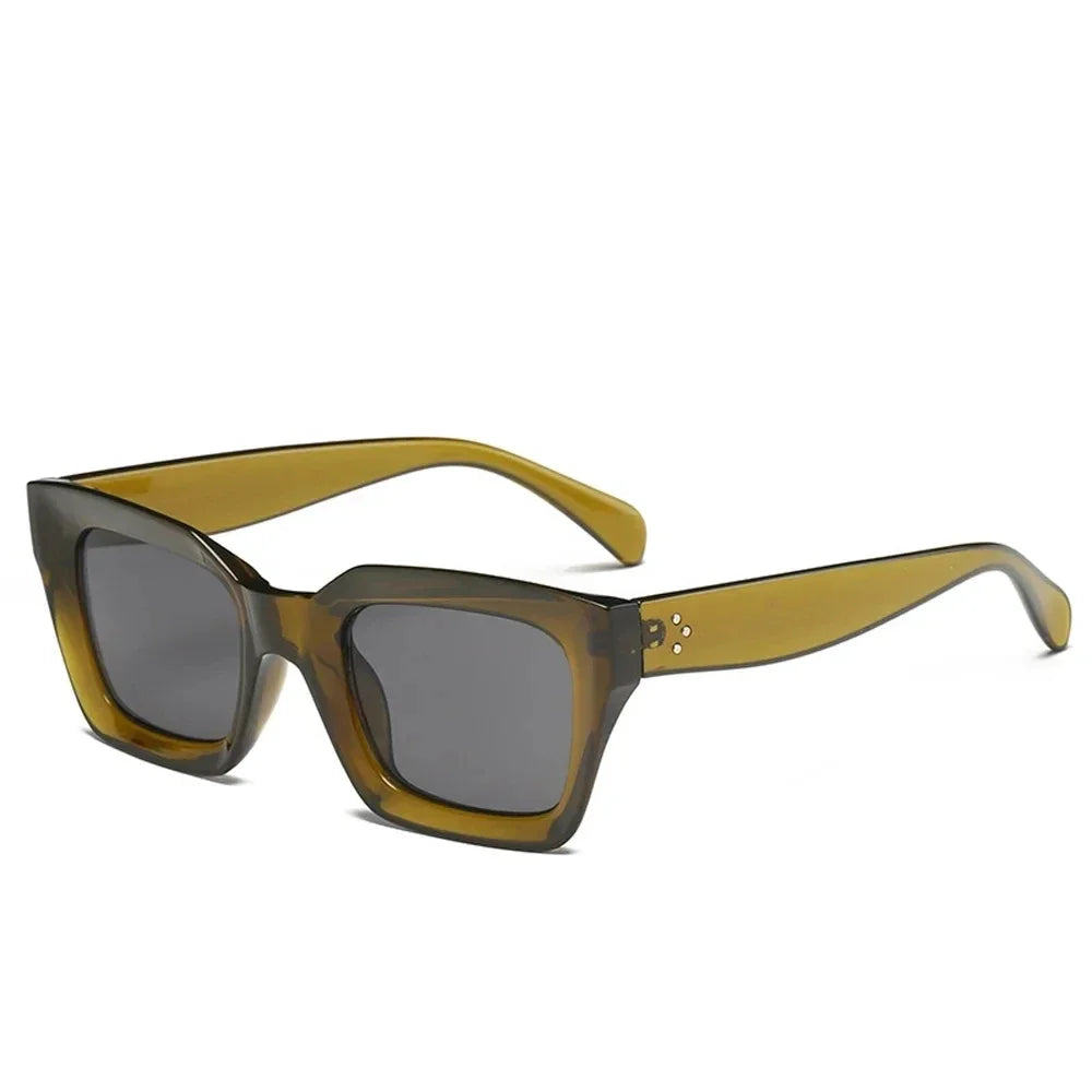 MUSELIFE 2025 New Square Cat Eye MEN Sunglasses Vintage Design  Sun Glasses For Male Eyewear UV400
