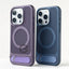 Luxury Heat Dissipation For Magsafe Case For iPhone 15 14 Plus 13 12 Pro Max Breathable Wireless Charger Stand Shockproof Cover
