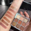 Sexy Charming Deciduous Red Brown Eye Shadow Makeup Palette Chocolate Brown Pearl Glitter Powder Nine Color Eye Shadow Palette