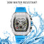 Hot Selling Fashion Fully Automatic Mechanical Watches Men ONOLA Unique Design with Diamond Inlaid Waterproof Tape Men's Watch