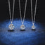 Butterflykiss 0.5/1/2/3 Carat Test Passed Moissanite Diamond Pendant For Women Classic S925 Silver Jewelry Brilliant Halo Gifts