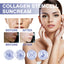 EELHOE Suncream Serum for Face Collagen Improves Black Dry Skin Anti-UV Moisturizing Brightening SPF50+ Whitening Suncream Serum