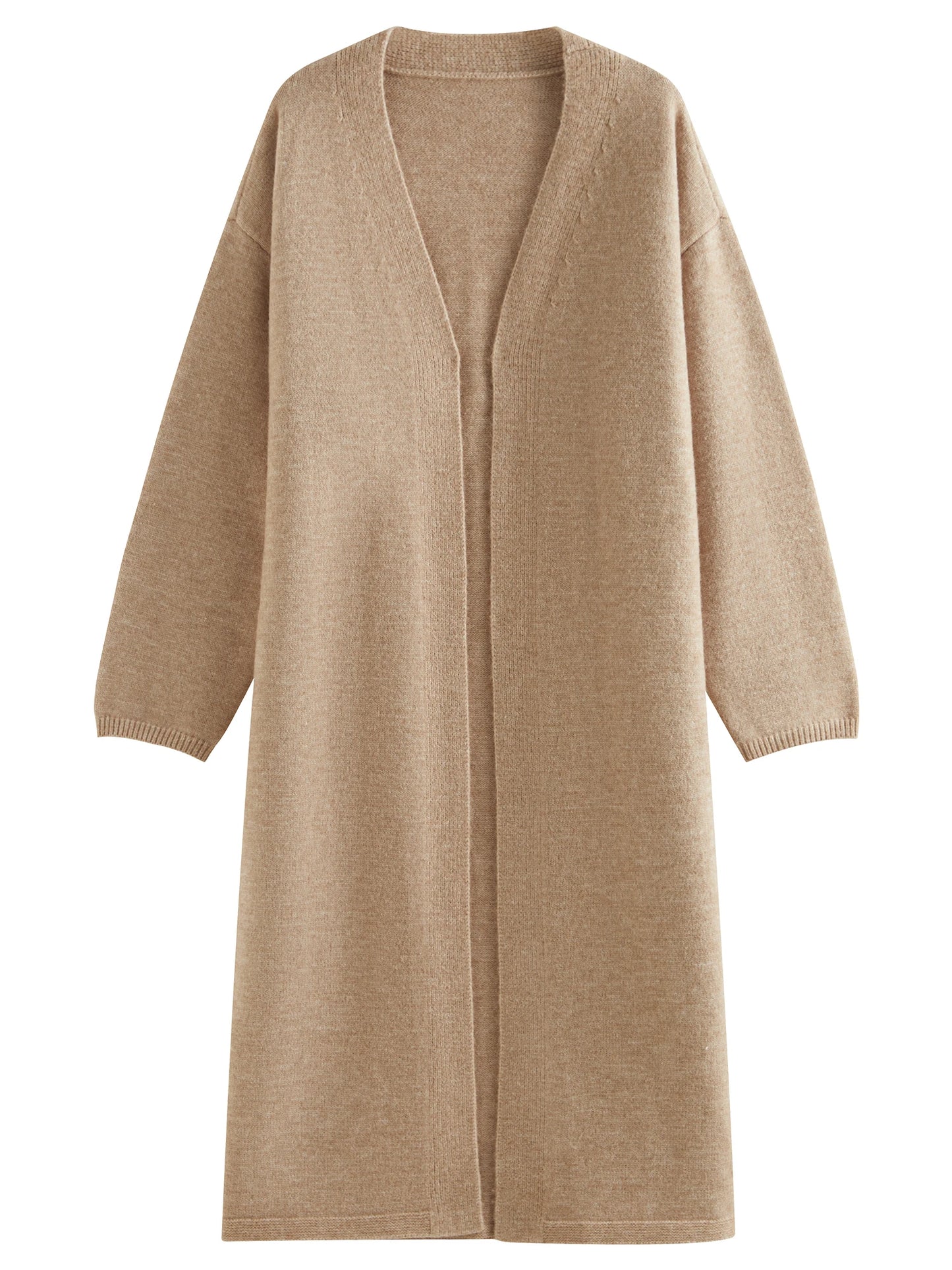 FSLE Khaki Cardigan Jacket Vest Pants Knitted Suit For Women 2024 Fall Winter New Design Soft Casual Warm Coat Vest Pants Set