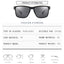 Fashion Wrap Square Frame Retro Decorative Photochromic Classic Sunglasses Women Men Versatile Pattern Sunglasses UV400 Goggles