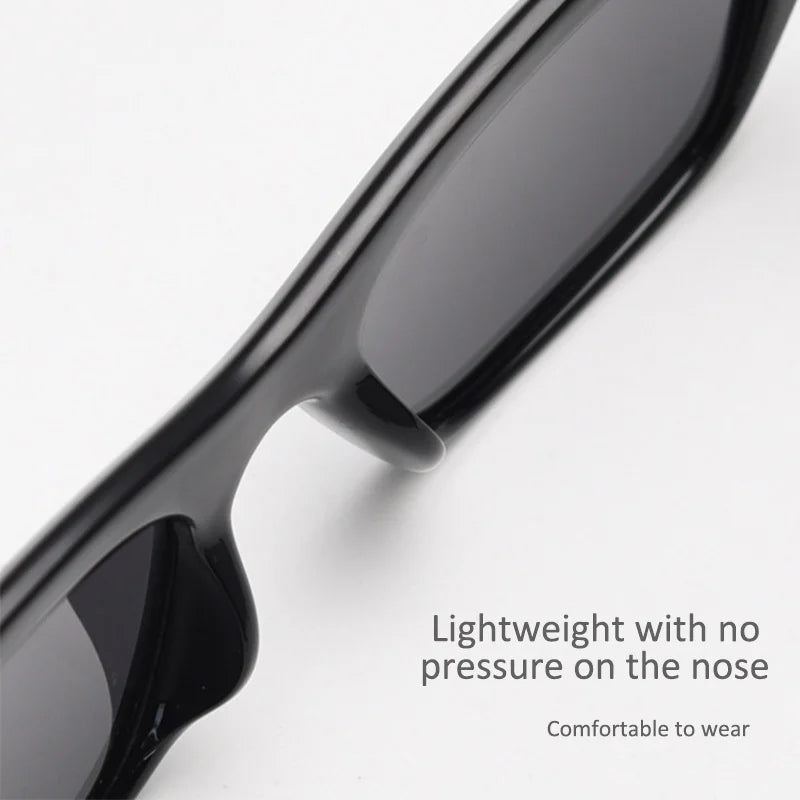 New Men Women Personalized Trendy Polarized Sunglasses Fashion Wrap Square Frame Ins Eyewear Show Small Facial Features