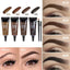 Natural 4 Colors Liquid Dyeing Eyebrow Cream Set Waterproof Durable Brown Tint Eyebrow Henna Mascara Eyebrows Paint Makeup
