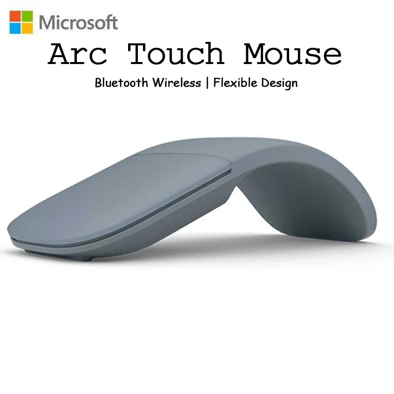 Wireless Mouse Bluetooth 4.0 Foldable Arc Touch Mause 1600 DPI Folding Ultra-thin Mute Mice for Surfacebook Laptop Office Use
