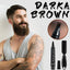 EELHOE Beard Filling Pen Kit Facial Beard Shaping Enhancer with Brush Waterproof Black Brown Coloring Pencil Man Cosmetic Tools