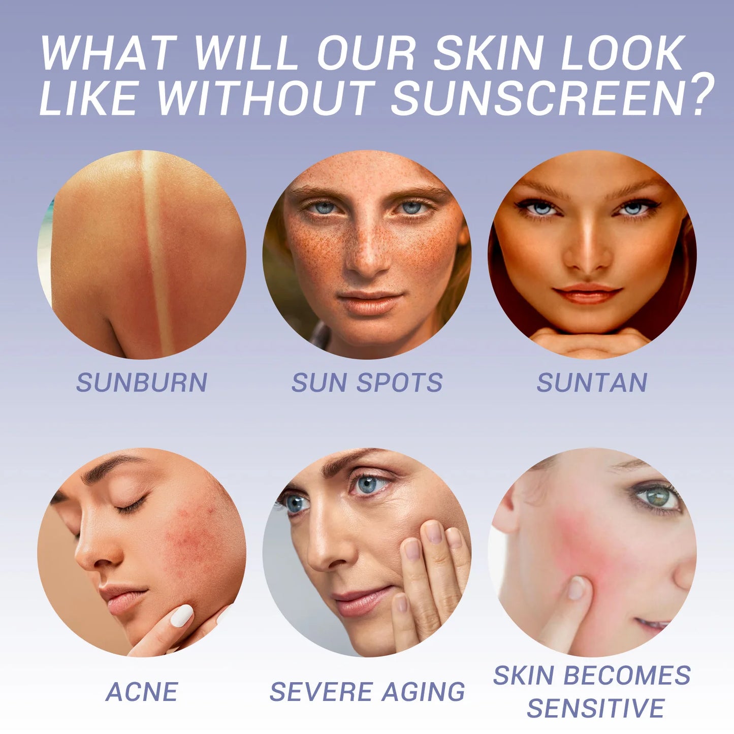 EELHOE Suncream Serum for Face Collagen Improves Black Dry Skin Anti-UV Moisturizing Brightening SPF50+ Whitening Suncream Serum