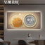 light luxury digital display electronic wall clock guest restaurant decoration painting radar induction light plug-in wall clock