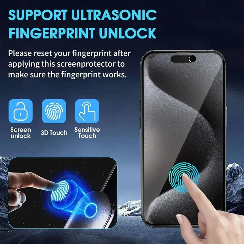 5Pcs Full Cover Privacy Screen Protector For iPhone 15 14 11 12 13 Pro Max 12 13 Mini XR X XS MAX 7 8 15 16 Plus Anti-spy Glass