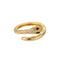 Geometric Lancet Glossy Stainless Steel Open Rings For Women Minimalist Gold Color Adjustable Wedding Ring Female Jewelry BFF