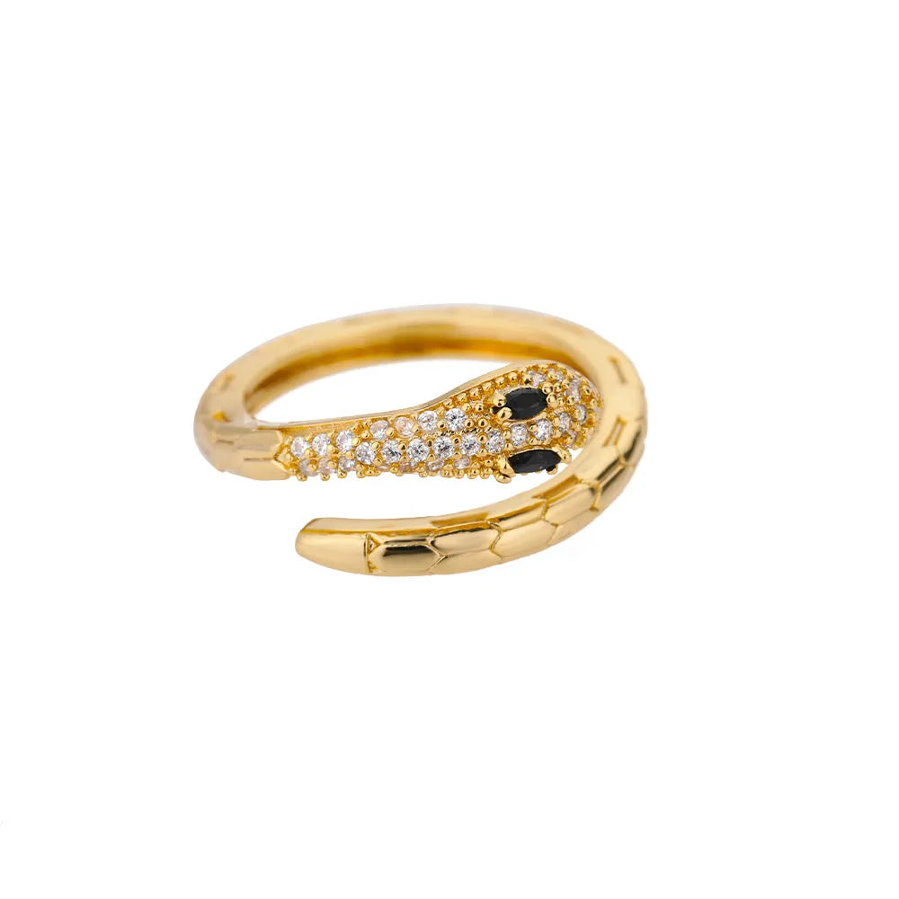 Geometric Lancet Glossy Stainless Steel Open Rings For Women Minimalist Gold Color Adjustable Wedding Ring Female Jewelry BFF