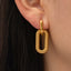 Square Earrings Gold Color Geometric Square Hoop Earrings for Women Huggie Punk Hip-Hop Metal Round Circle Jewelry Wholesale