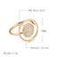 SYOUJYO Natural Zircon Full Paved Women's Ring 585 Rose Golden Unique Luxury Design Bride Wedding Jewelry Best Gift For Girls