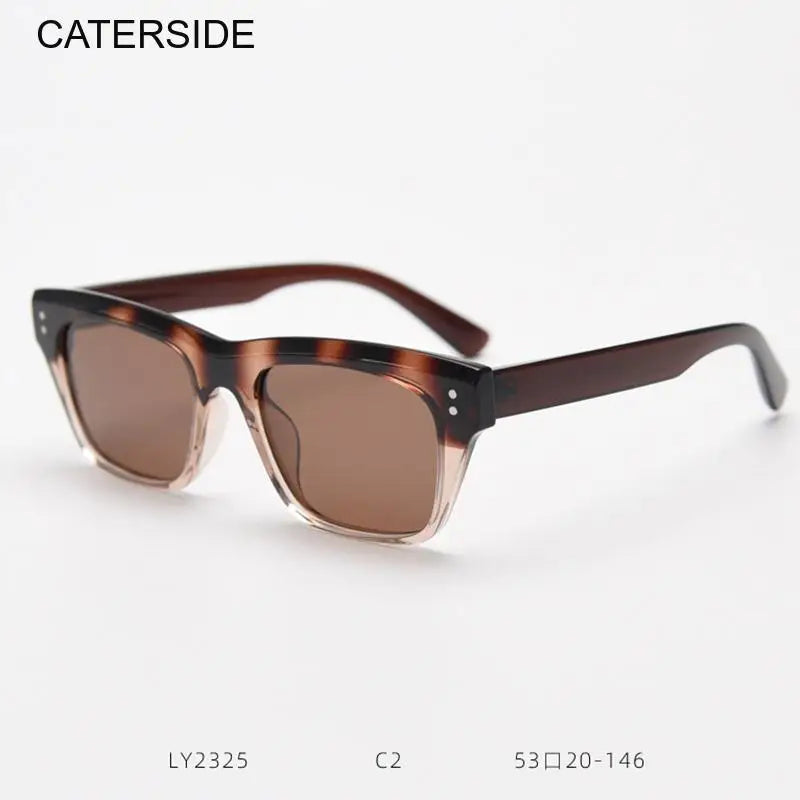 New Men Women Personalized Trendy Polarized Sunglasses Fashion Wrap Square Frame Ins Eyewear Show Small Facial Features