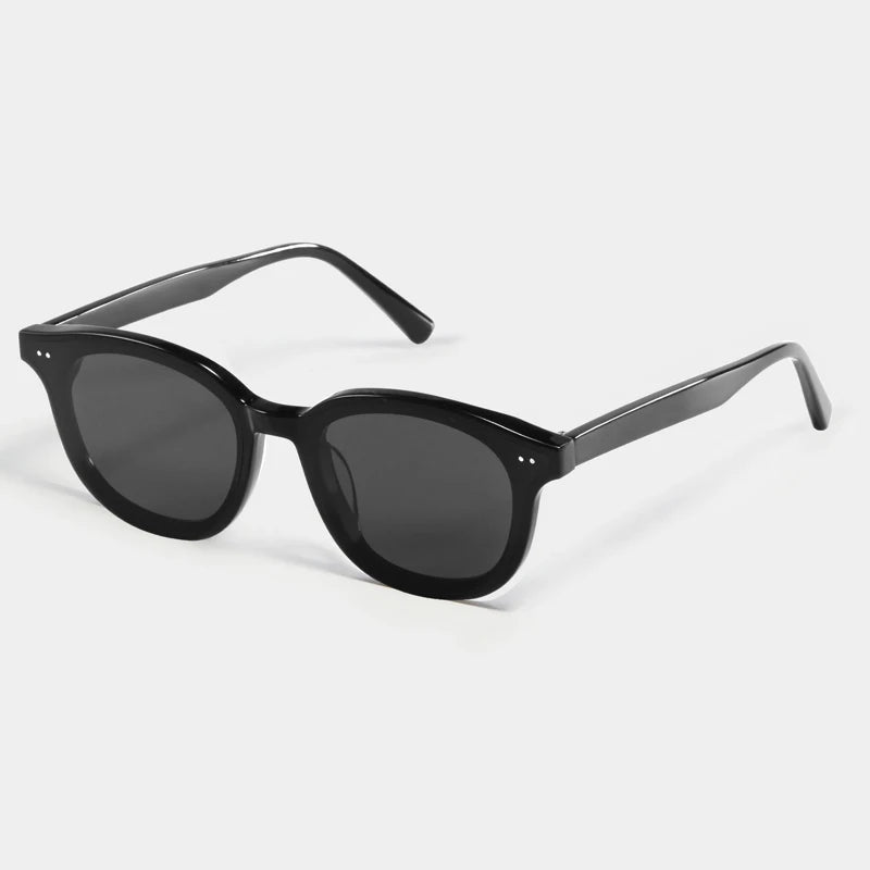 New Board Plate Square Frame Polarized Sunglasses for Men Fashion Trend Retro Style Light Luxury Personalized Glasses for Women