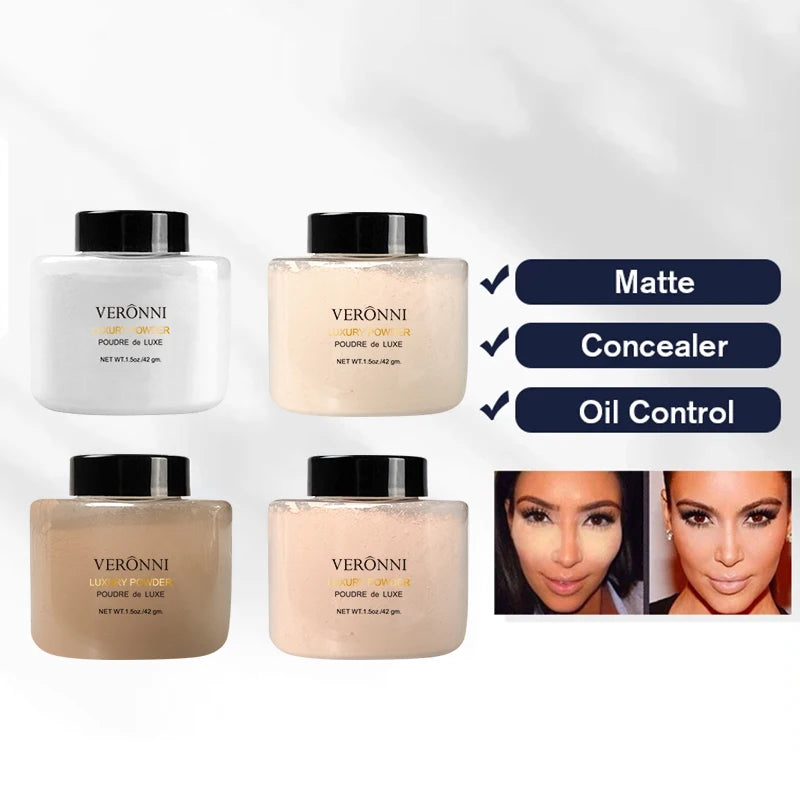 Banana Shaped Loose Powder Can Reduce Pores and Fine Lines, With a Long-lasting Matte Effect and Natural Facial Makeup Powder