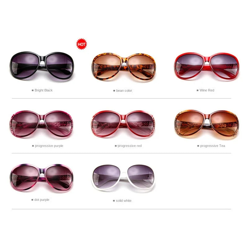 New Large Elliptic Frame Sunglasses Women's Luxury Brand Designers Sun Glasses Outdoor Leisure Women Eyewear UV400 Oculos De Sol