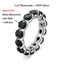 EWYA GRA Certified Full 3/4/5mm D Color Black Moissanite Ring Full Eternity Diamond Band For Women Men S925 Silver Wedding Rings