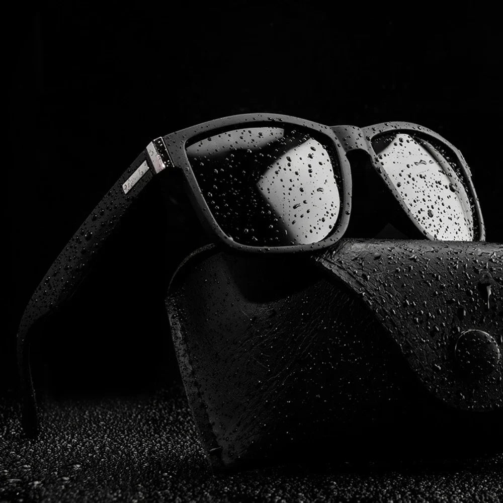 Fashion Wrap Square Frame Retro Decorative Photochromic Classic Sunglasses Women Men Versatile Pattern Sunglasses UV400 Goggles