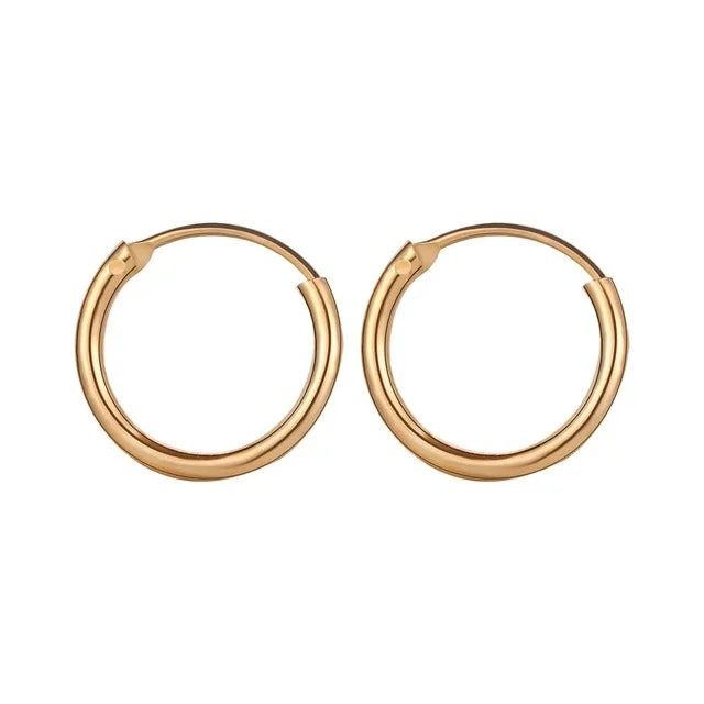 Square Earrings Gold Color Geometric Square Hoop Earrings for Women Huggie Punk Hip-Hop Metal Round Circle Jewelry Wholesale