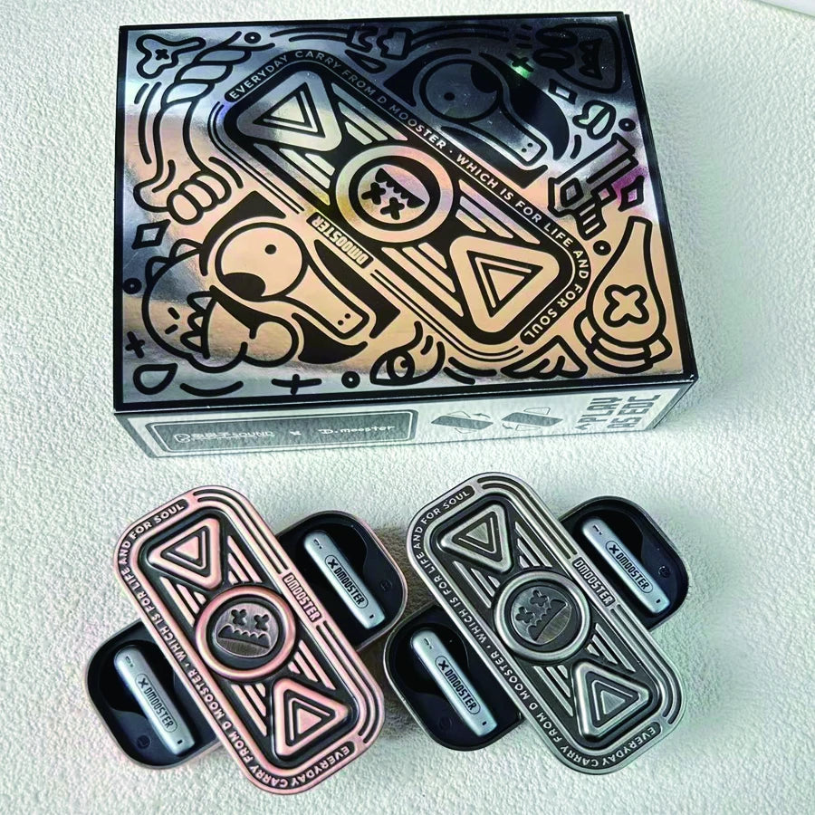 DMOOSTER D15 DNC TWS Headphone Bluetooth Wireless HIFI Headset Fidget Spinner Metal Earphone New Sport Man Driver Diameter Style