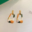 Minar 2023 Hot Sale Trapezoid Colorful Enamel Earring For Women Hollow Geometric Long Dangle Earrings Korean Style Party Jewelry
