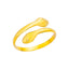 Geometric Lancet Glossy Stainless Steel Open Rings For Women Minimalist Gold Color Adjustable Wedding Ring Female Jewelry BFF