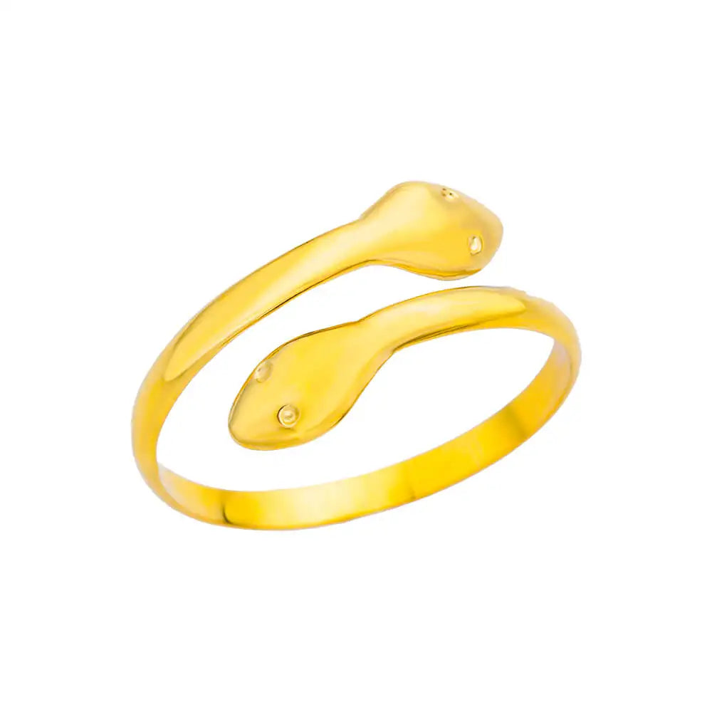 Geometric Lancet Glossy Stainless Steel Open Rings For Women Minimalist Gold Color Adjustable Wedding Ring Female Jewelry BFF