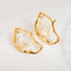 Imitation Pearl Earring for Women Gold Color Round Stud Earrings Korean Delicate Irregular Design Unusual 2024 Fashion Jewelry