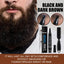 EELHOE Beard Filling Pen Kit Facial Beard Shaping Enhancer with Brush Waterproof Black Brown Coloring Pencil Man Cosmetic Tools