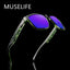 Fashion Wrap Square Frame Retro Decorative Photochromic Classic Sunglasses Women Men Versatile Pattern Sunglasses UV400 Goggles