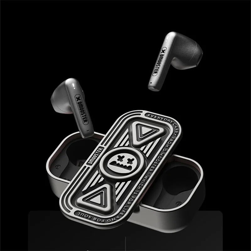 DMOOSTER D15 DNC TWS Headphone Bluetooth Wireless HIFI Headset Fidget Spinner Metal Earphone New Sport Man Driver Diameter Style