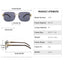 New Square Rimless Metal Frame Men's Sunglasses Fashion Vintage cool Leopard Design Women frameless Sun Glasses Uv400 Driving