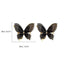 Exaggerated Black White Hollow Mesh Butterfly Stud Earrings For Women Party Jewelry Gift