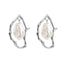 Imitation Pearl Earring for Women Gold Color Round Stud Earrings Korean Delicate Irregular Design Unusual 2024 Fashion Jewelry
