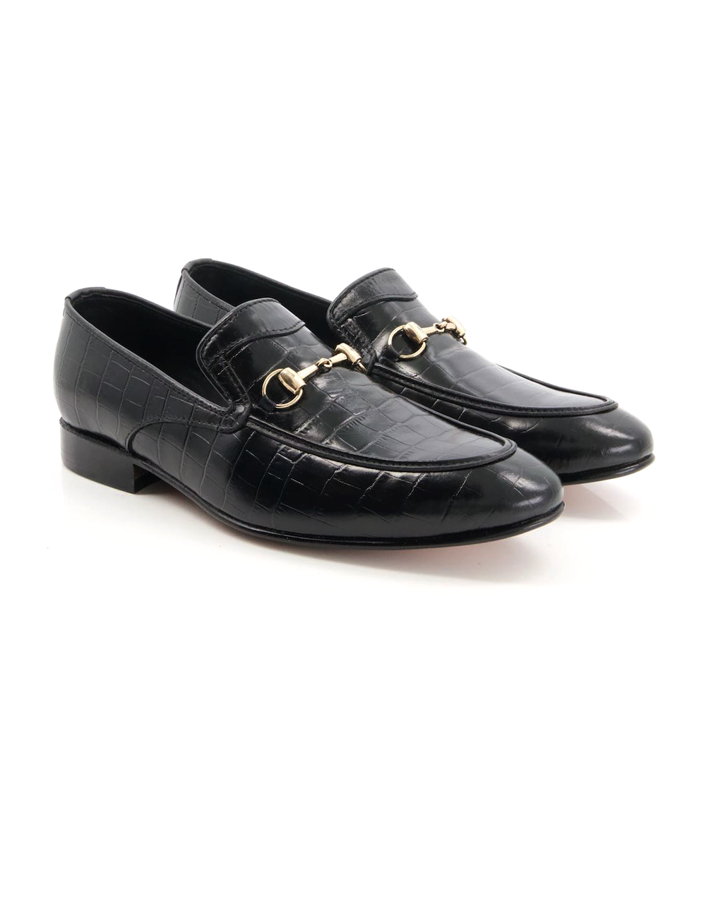Omegle Buckle Leather Shoes